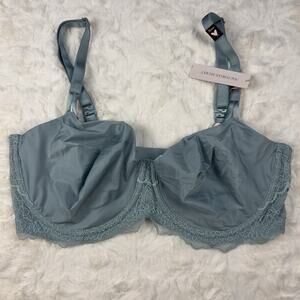 Victoria’s Secret Dream Angels Unlined Lace Bra 36DD Shimmery Mint Green NWT